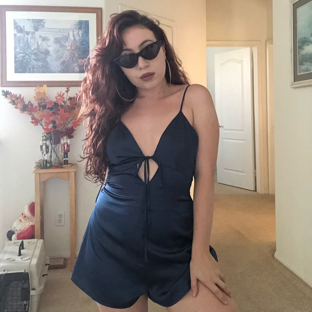 Satin romper